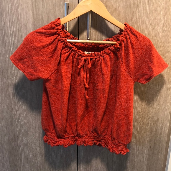 Madewell Texture & Thread Drawstring Top - Picture 2 of 4
